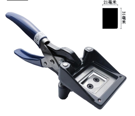 Çin 21x31mm El Fotoğraf Kesici Zımba Kartı Kesme Makinesi Alüminyum Alaşımlı Tedarikçi