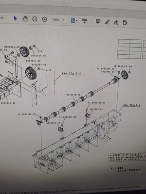 Noritsu QSS29 Minilab Gear A053917-01 + B014584-01 + A093909 için geliştirilmiş parçalar Tedarikçi
