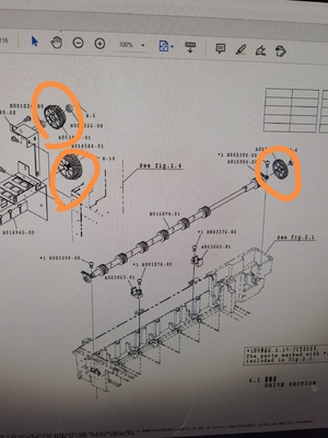 Noritsu QSS29 Minilab Gear A053917-01 + B014584-01 + A093909 için geliştirilmiş parçalar Tedarikçi