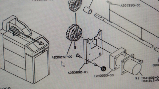 Noritsu film işlemcisi 60 HZ GEAR A230232 Çift Sürücü Dişli metal merkezi V30 Minilab Tedarikçi