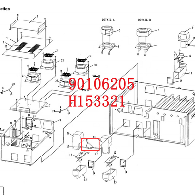 90106205 H153321 QSS Noritsu 24PRO Minilab Makinesi için kurutma sıcaklığı sensörü Tedarikçi